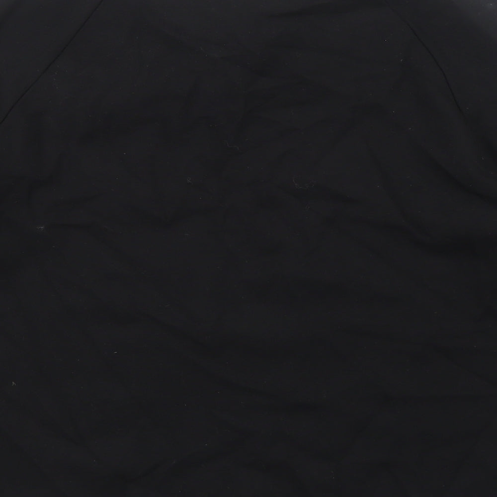 Seraphine Womens Black Viscose Basic T-Shirt Size 6 Scoop Neck