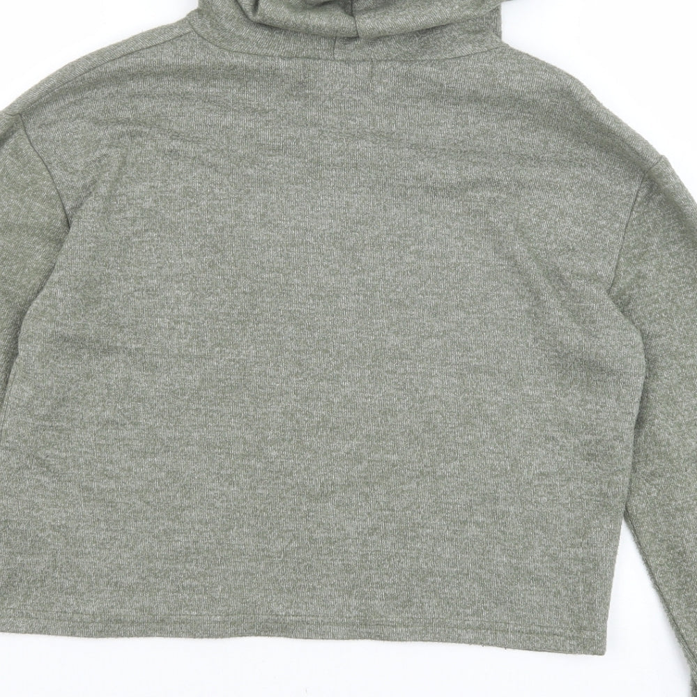 Primark Womens Green Viscose Pullover Hoodie Size XS Pullover