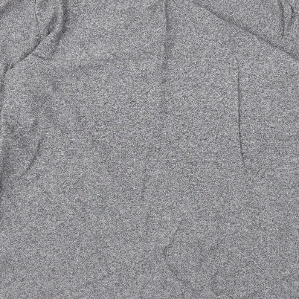 H&M Womens Grey Round Neck Cotton Pullover Jumper Size M