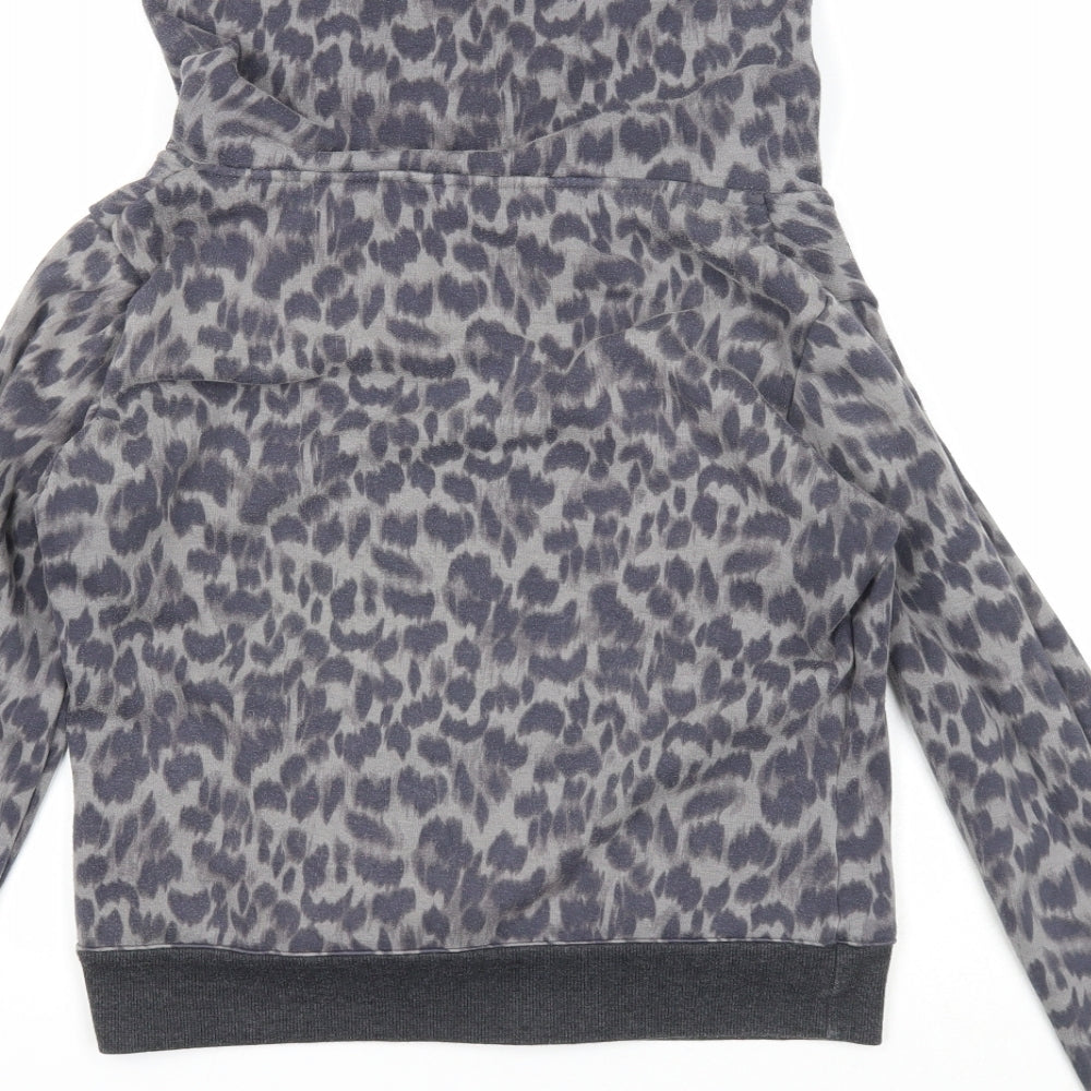 Marks & Spencer Womens Green Polyester Pullover Sweatshirt Size 10 Zip - High neck