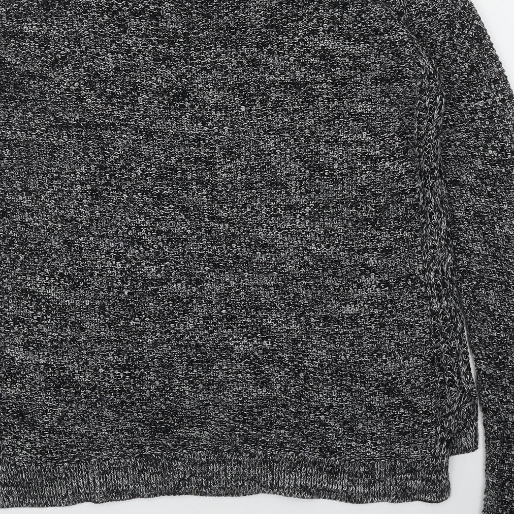 Esprit Womens Black Round Neck Acrylic Pullover Jumper Size XS