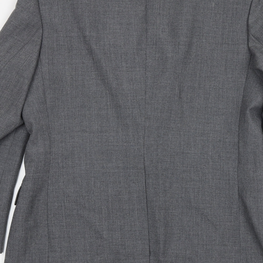 St Michael Mens Grey Wool Jacket Suit Jacket Size 40 Regular