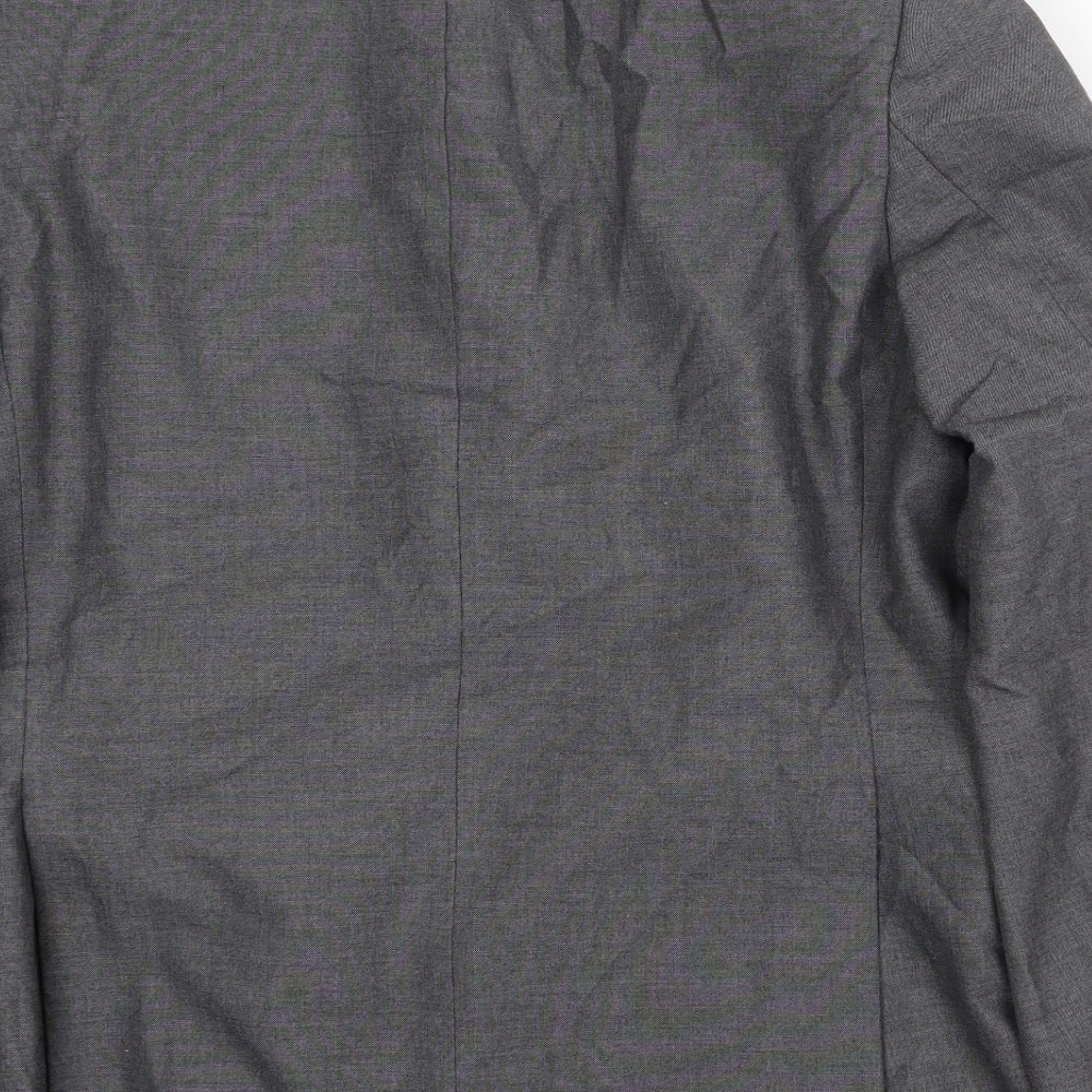 Marks & Spencer Mens Grey Polyester Jacket Suit Jacket Size 40 Regular