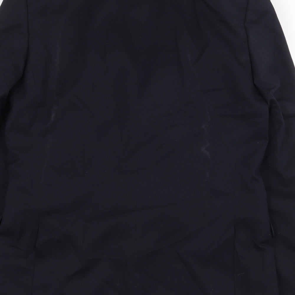 Marks & Spencer Mens Blue Polyester Jacket Suit Jacket Size 40 Regular