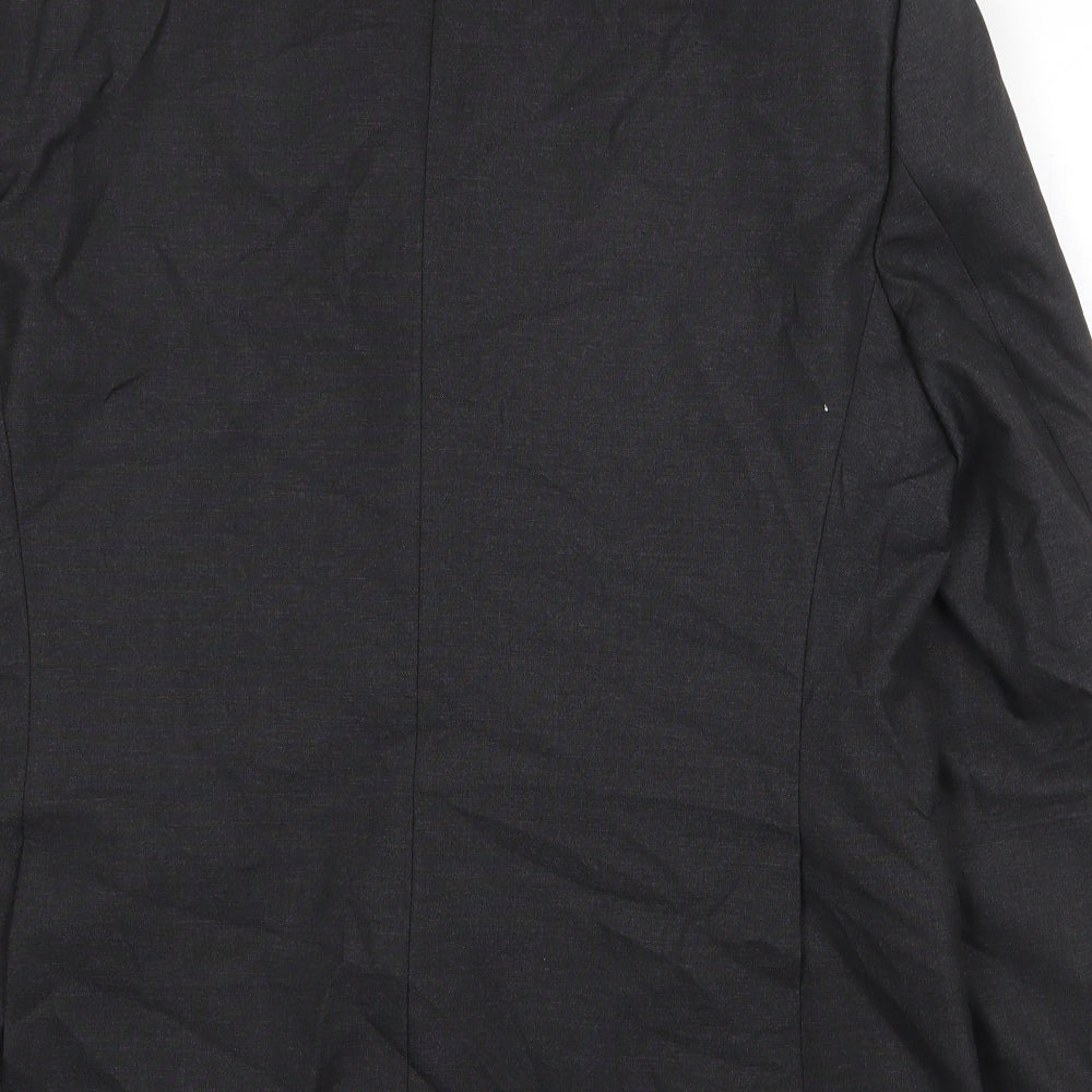 Marks & Spencer Mens Grey Polyester Jacket Suit Jacket Size 40 Regular