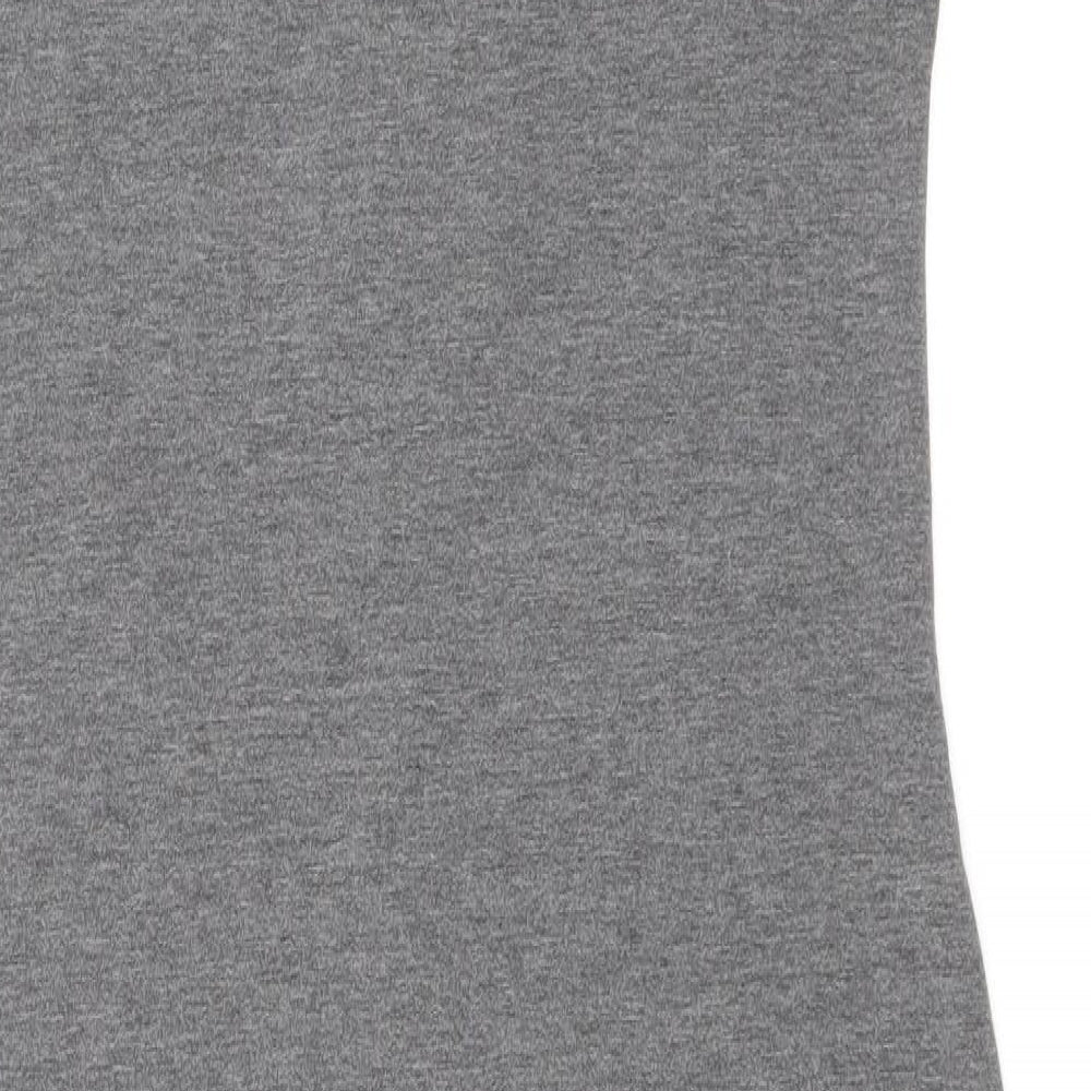 True Decadence Womens Grey Polyester Bodycon Size 8 Roll Neck Pullover