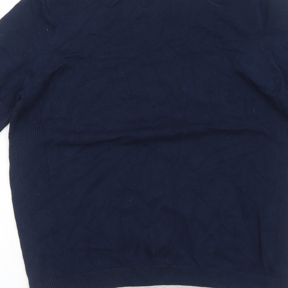 Debenhams Womens Blue Viscose Basic T-Shirt Size M Round Neck