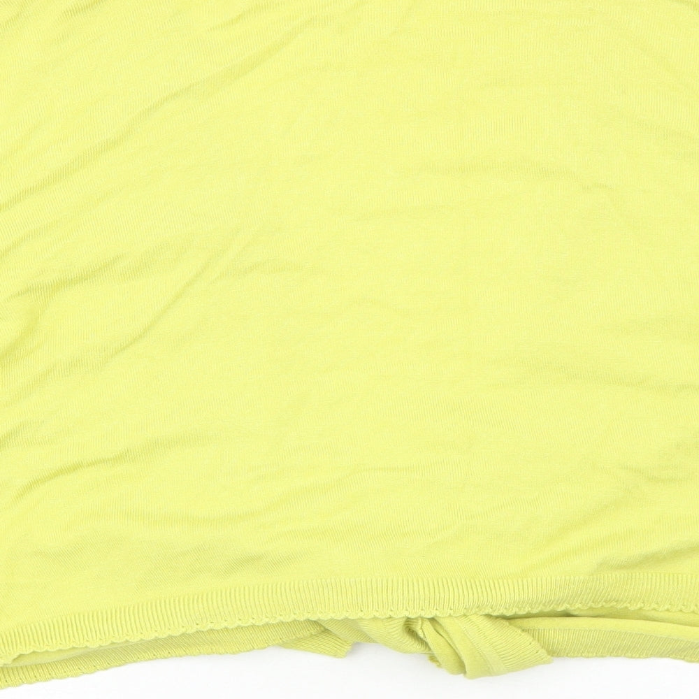 Wallis Womens Yellow V-Neck Viscose Cardigan Jumper Size XL