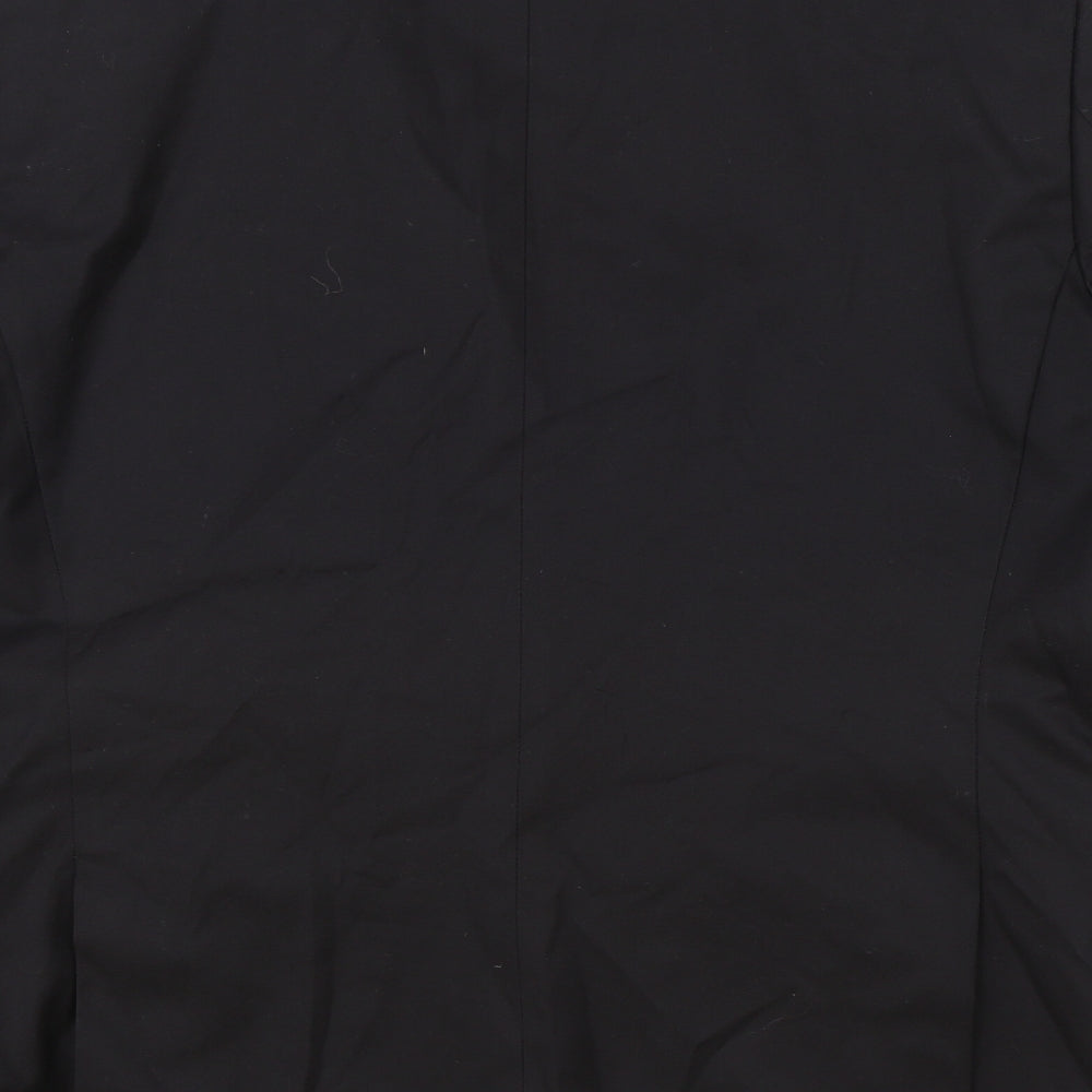 H&M Mens Black Polyester Jacket Suit Jacket Size 42 Regular
