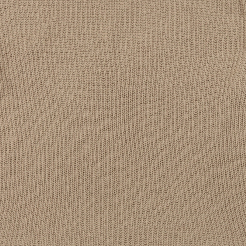In the Style Womens Brown Round Neck Acrylic Pullover Jumper Size 10