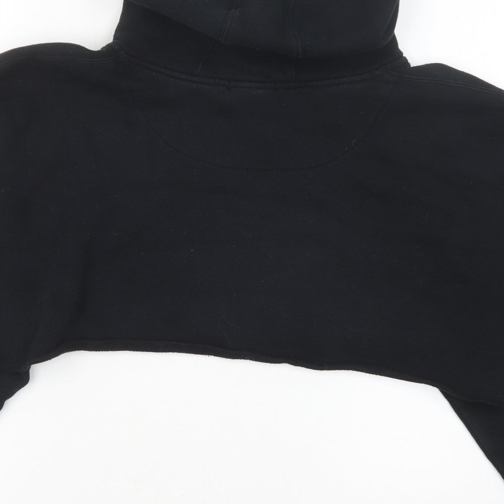 DX Me Piece Womens Black Cotton Pullover Hoodie Size L Pullover