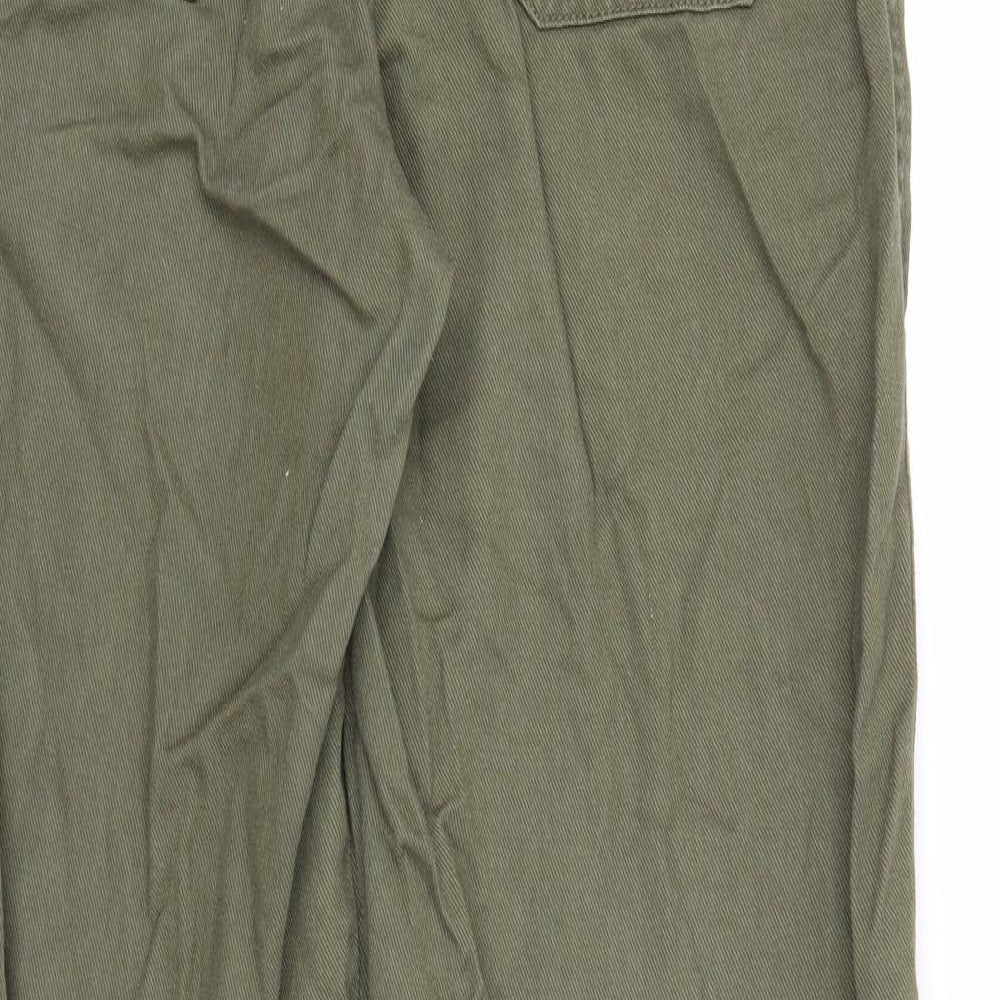 Divided Womens Green Cotton Straight Jeans Size 10 Regular Zip