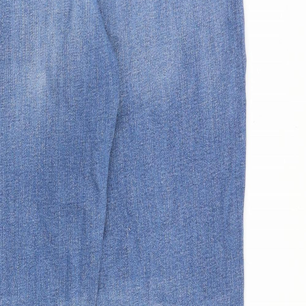 River Island Mens Blue Cotton Skinny Jeans Size 28 in Regular Zip