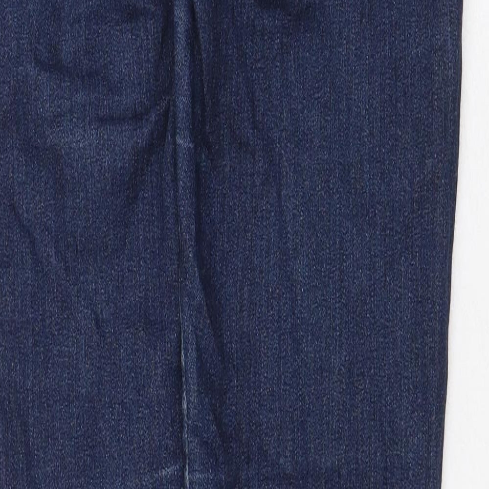 Preworn Womens Blue Cotton Skinny Jeans Size 30 in Regular Zip
