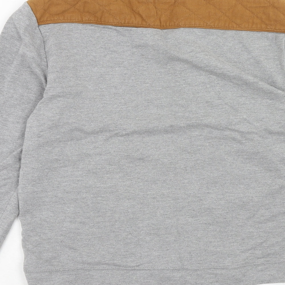 H&M Mens Grey Cotton Pullover Sweatshirt Size S