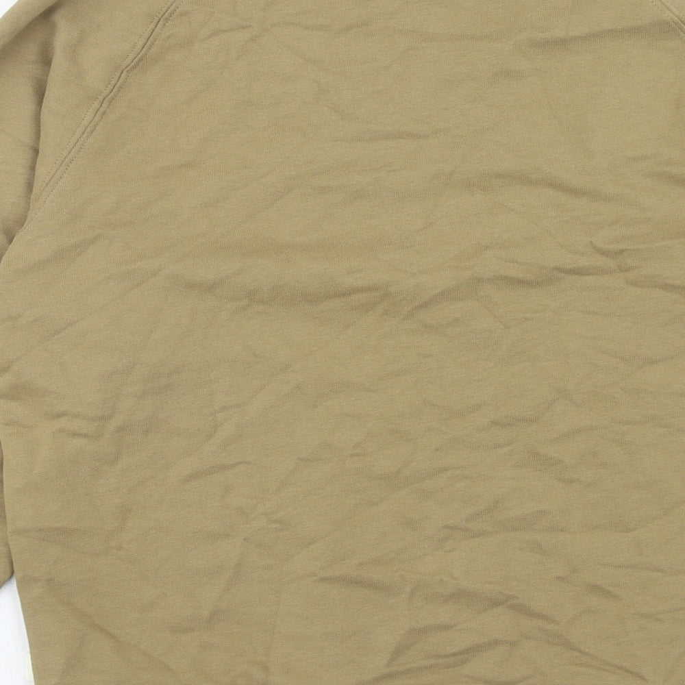 Marks & Spencer Mens Green Cotton Pullover Sweatshirt Size S