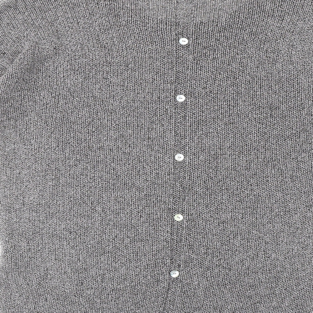 NEXT Womens Grey Round Neck Cotton Pullover Jumper Size 10