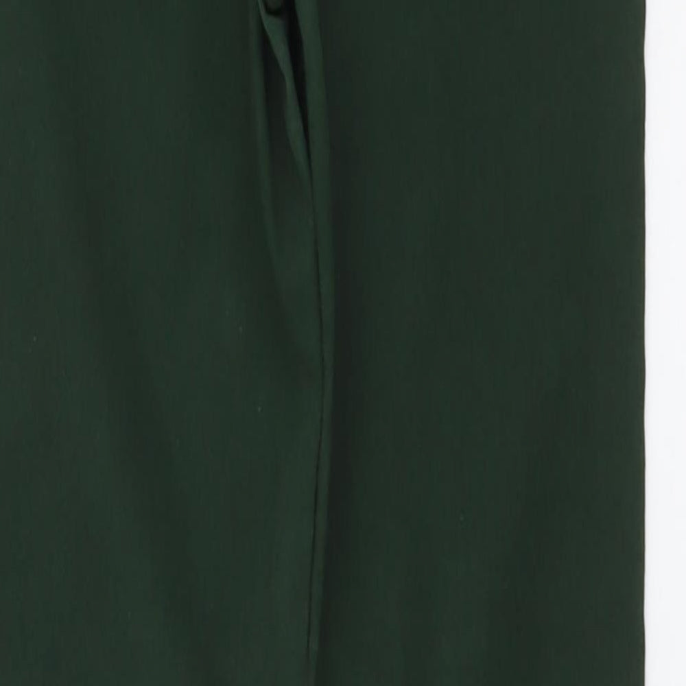 H&M Womens Green Cotton Skinny Jeans Size 4 L29 in Regular Button