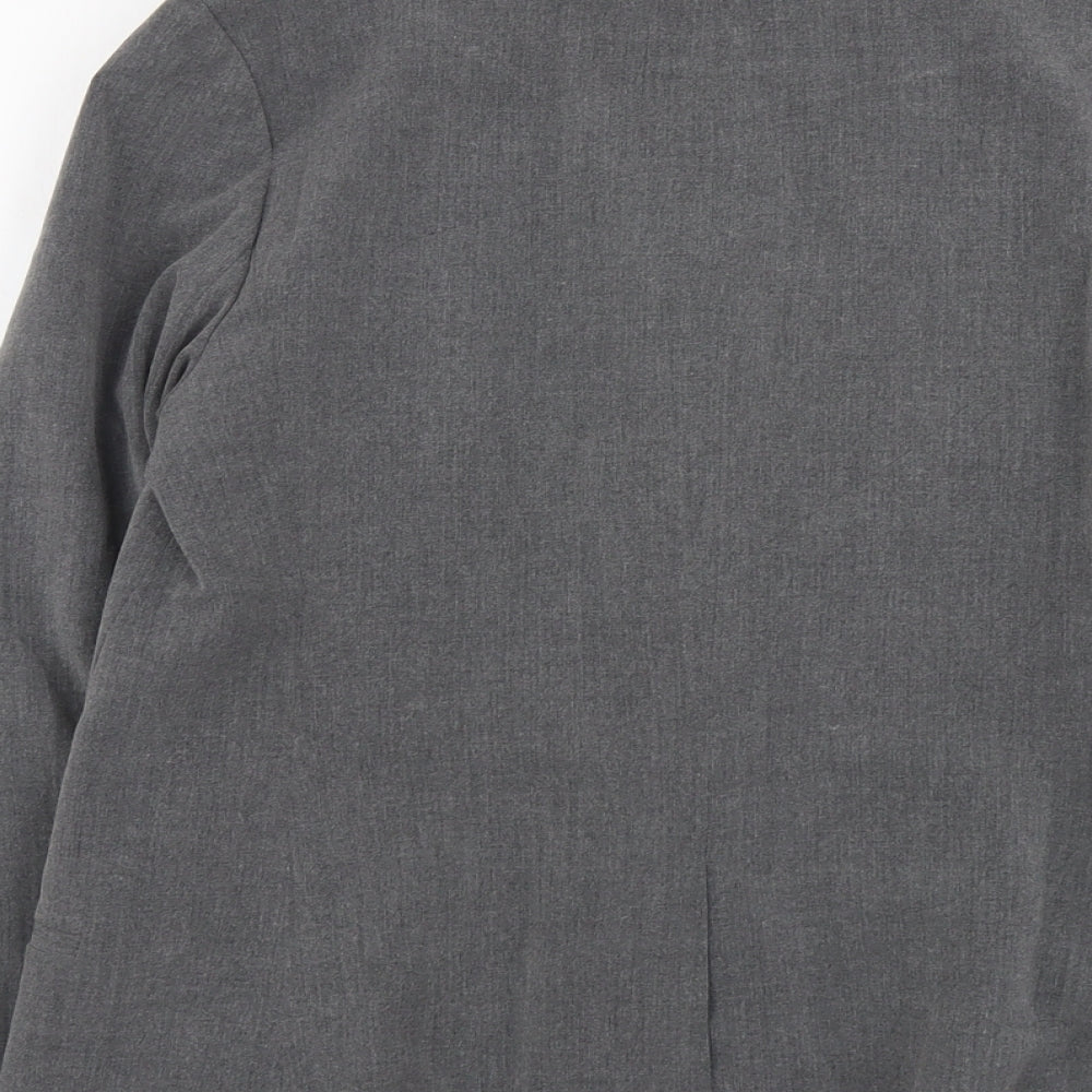 F&F Womens Grey Polyester Jacket Blazer Size 14