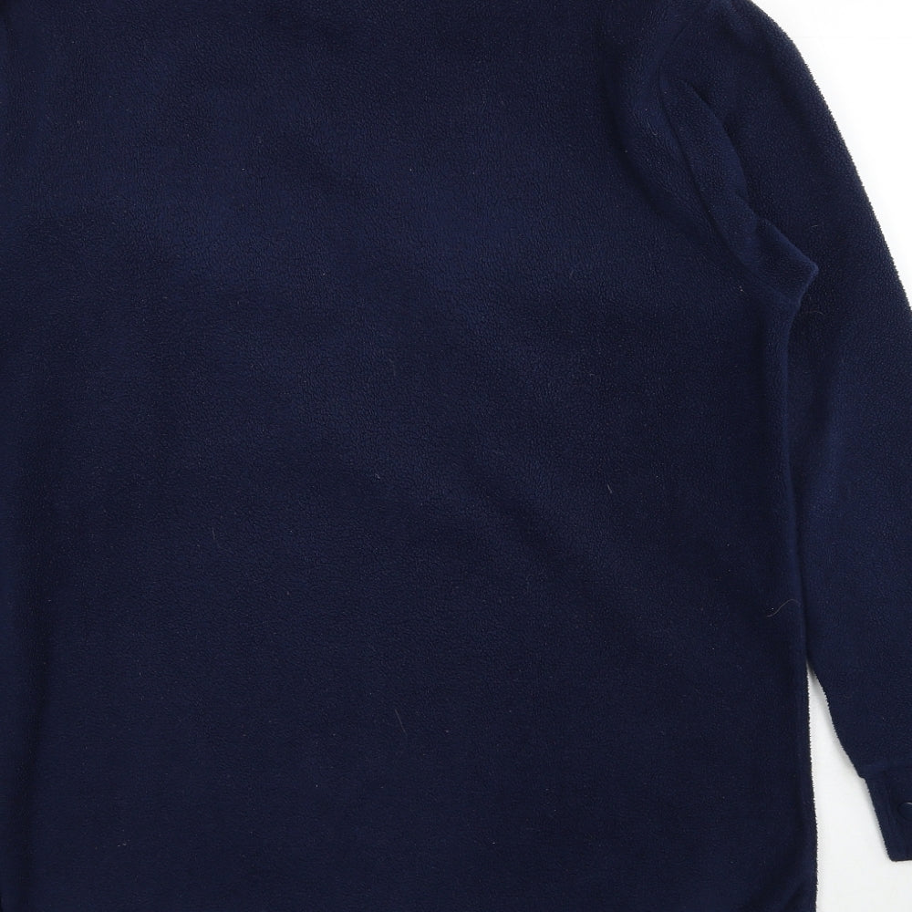 Companion Mens Blue Polyester Pullover Sweatshirt Size M