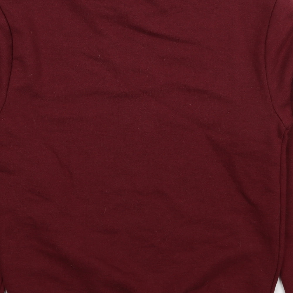 RAD Womens Red Polyester Pullover Sweatshirt Size XS Pullover