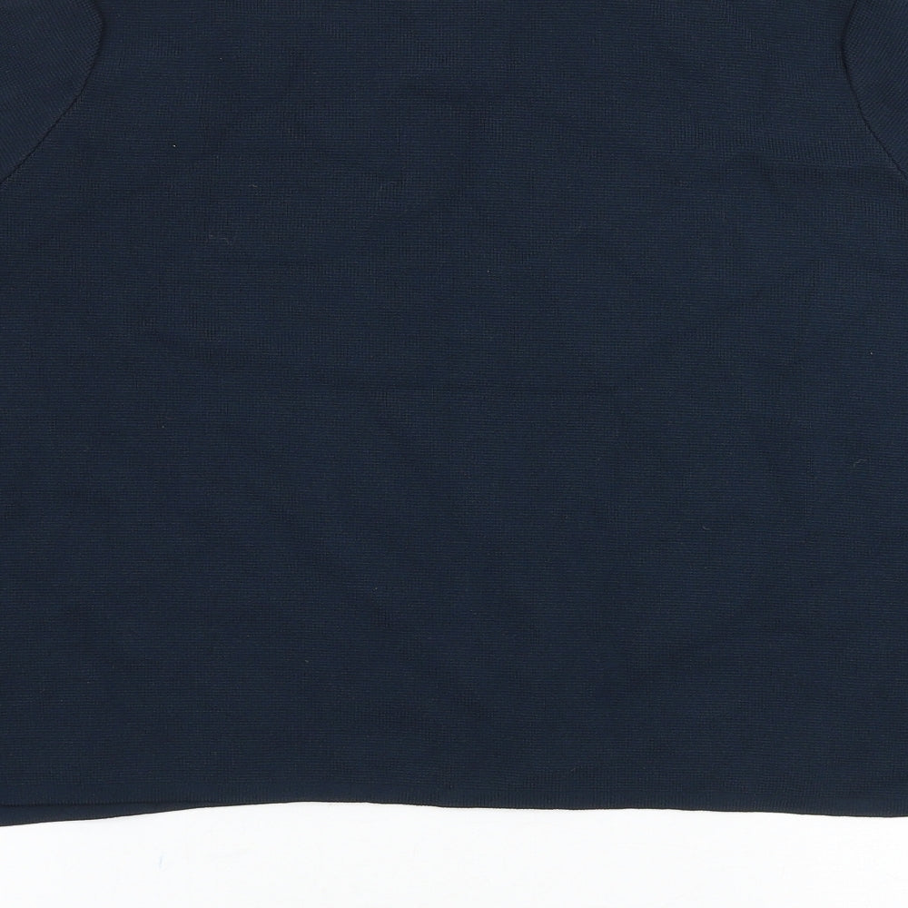 gorman Womens Blue Viscose Basic T-Shirt Size S Round Neck