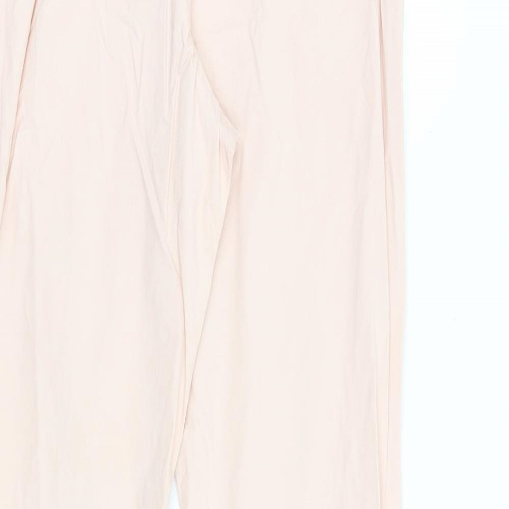 Gap Womens Pink Cotton Trousers Size 6 Regular Zip