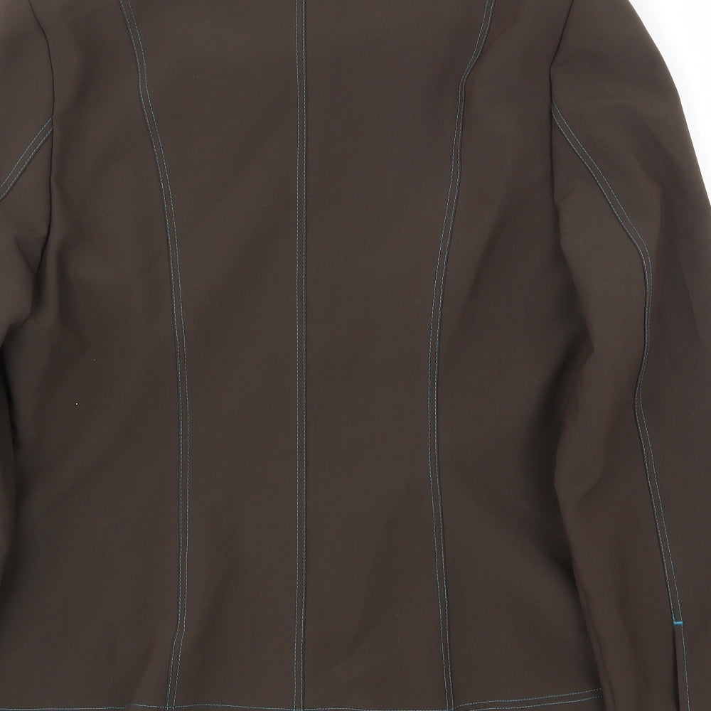 Sommermann Womens Brown Jacket Size 14 Snap