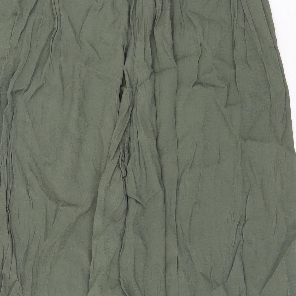 Gap Womens Green Polyester Trousers Size S Regular
