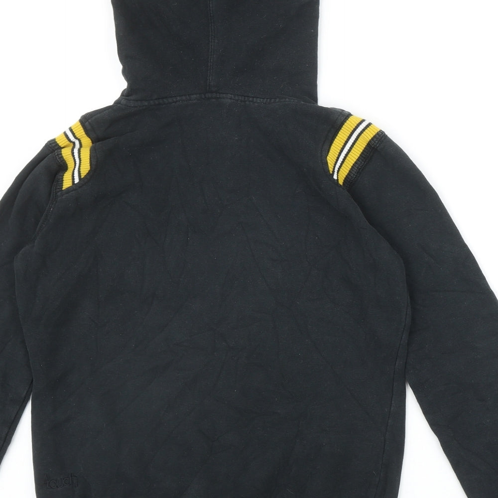 Touch Womens Black Cotton Pullover Hoodie Size S Pullover