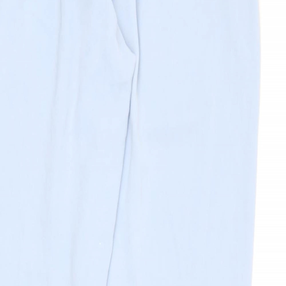 Missguided Womens Blue Polyester Dress Pants Trousers Size 8 Regular Zip