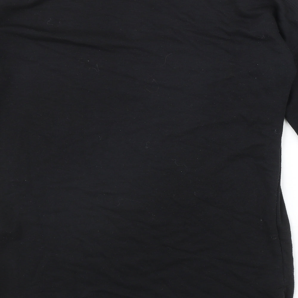 New Look Womens Black Polyester Pullover Sweatshirt Size 8 Pullover