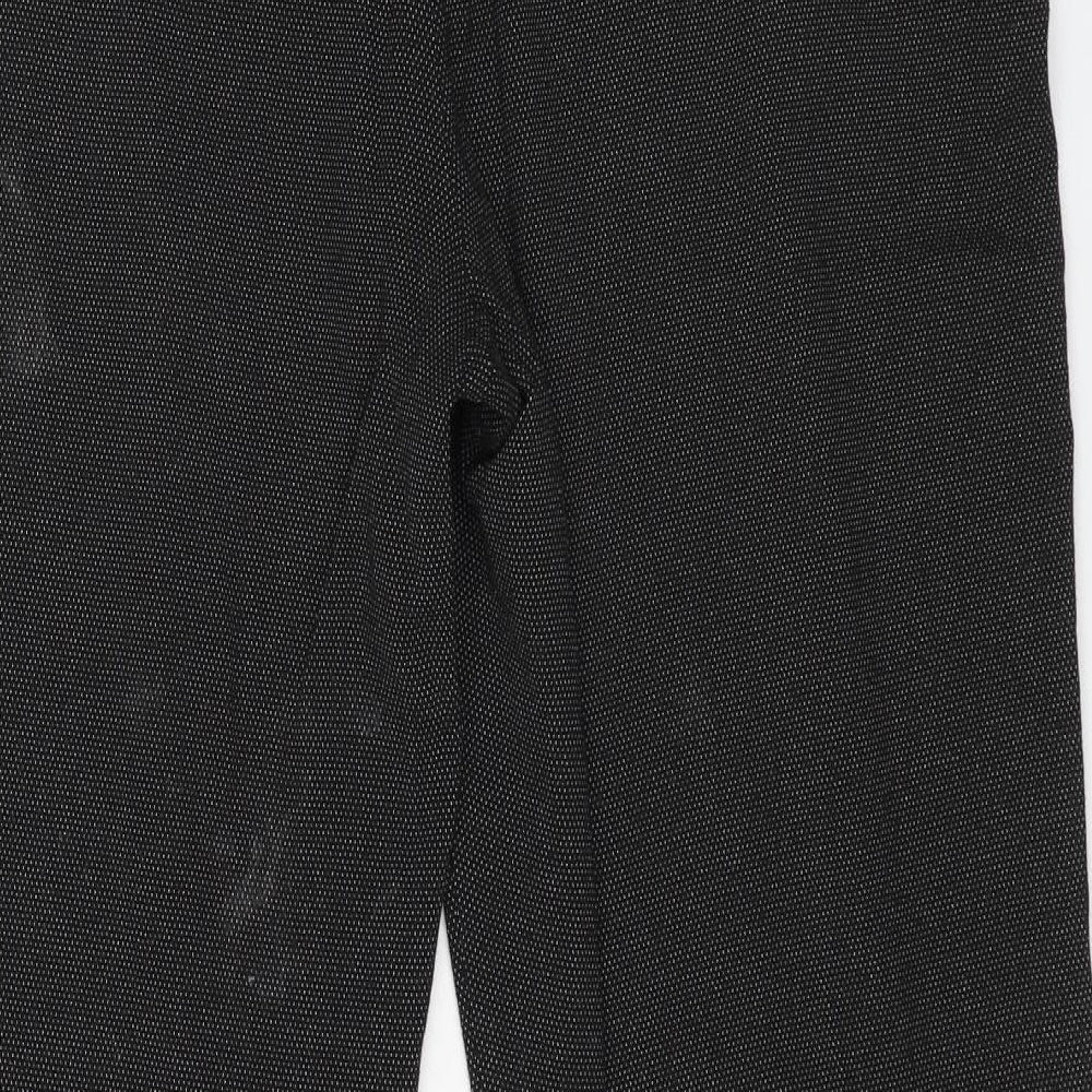 M&Co Womens Grey Polyester Dress Pants Trousers Size 14 L30 in Regular Zip