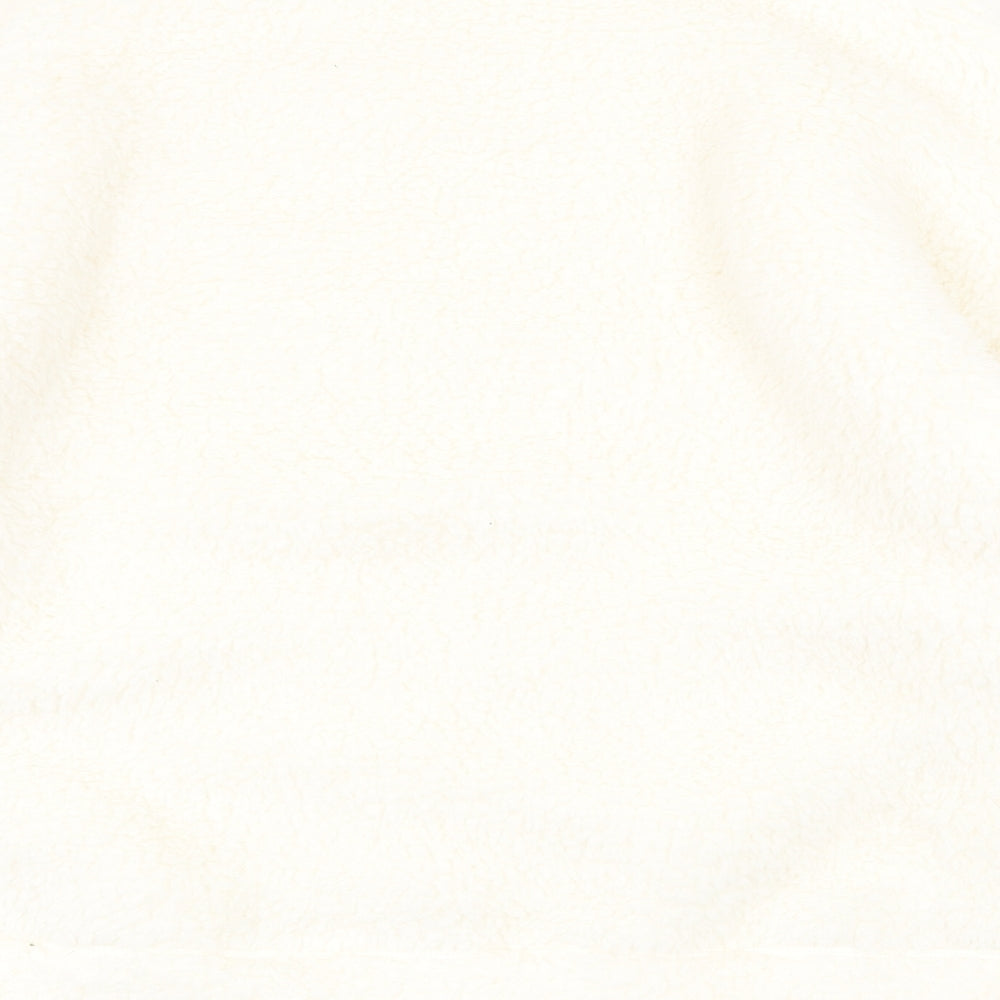 Marks & Spencer Womens White Round Neck Polyester Pullover Jumper Size 14 - Loungewear