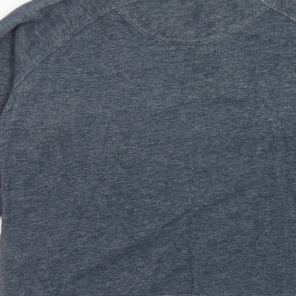H&M Mens Blue Cotton Pullover Sweatshirt Size M