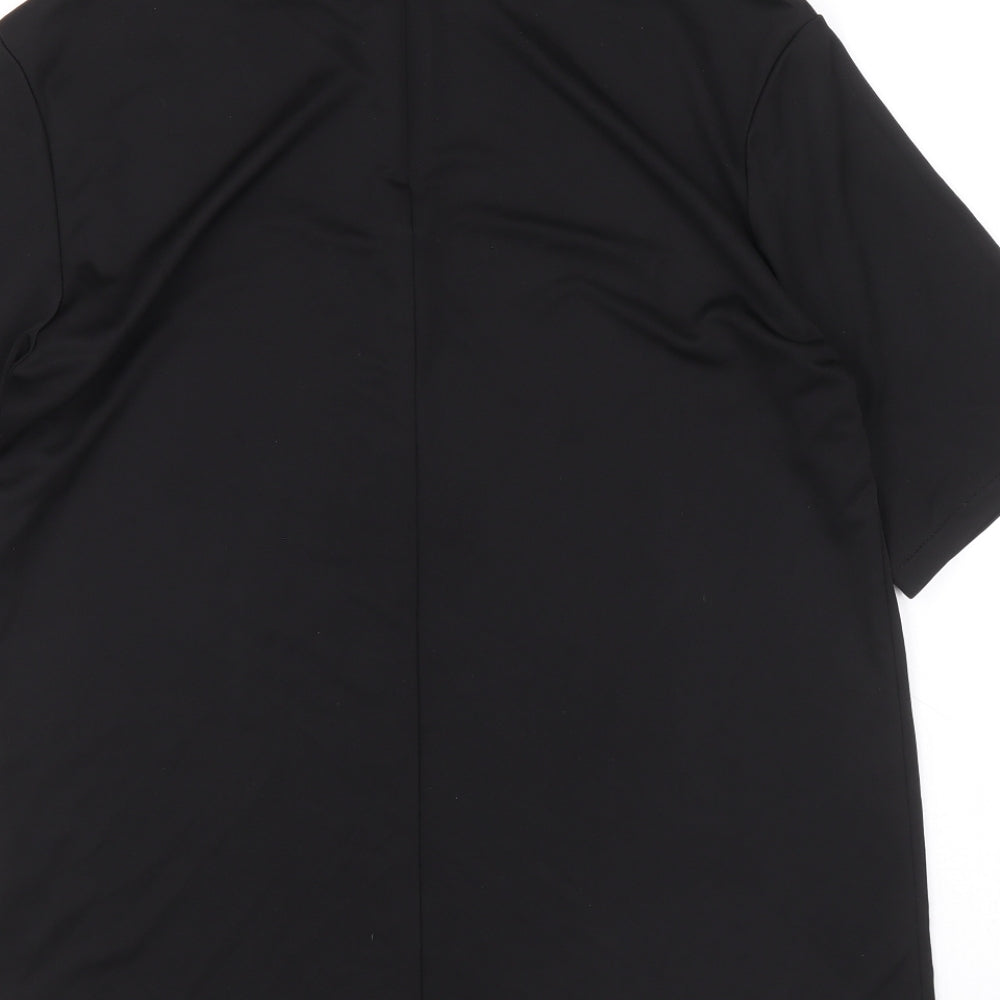 H&M Womens Black Polyester Basic Blouse Size XS Round Neck