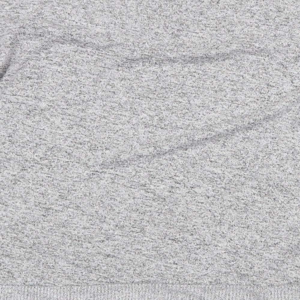 Gingerlilly Womens Grey Round Neck Viscose Pullover Jumper Size S