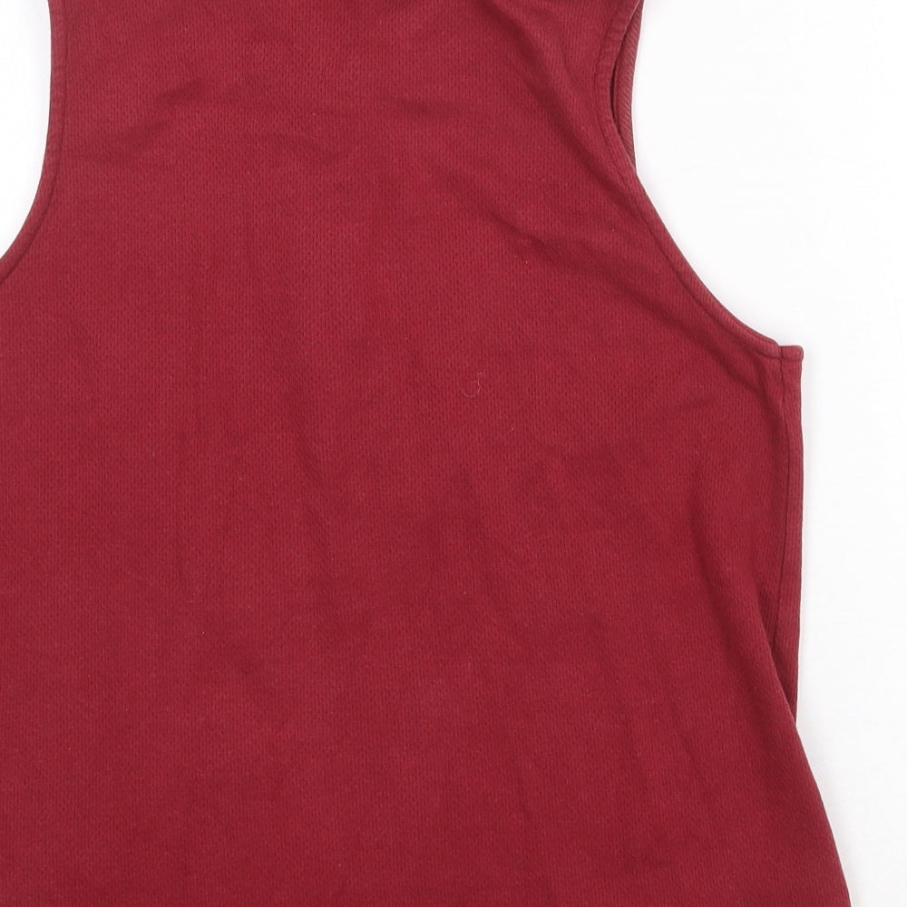 JRB Womens Red 100% Cotton Basic Polo Size M Collared