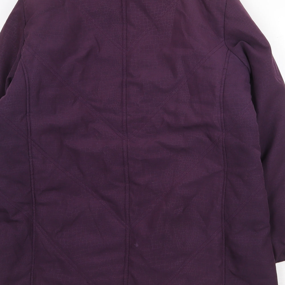 EWM Womens Purple Jacket Size 14 Zip