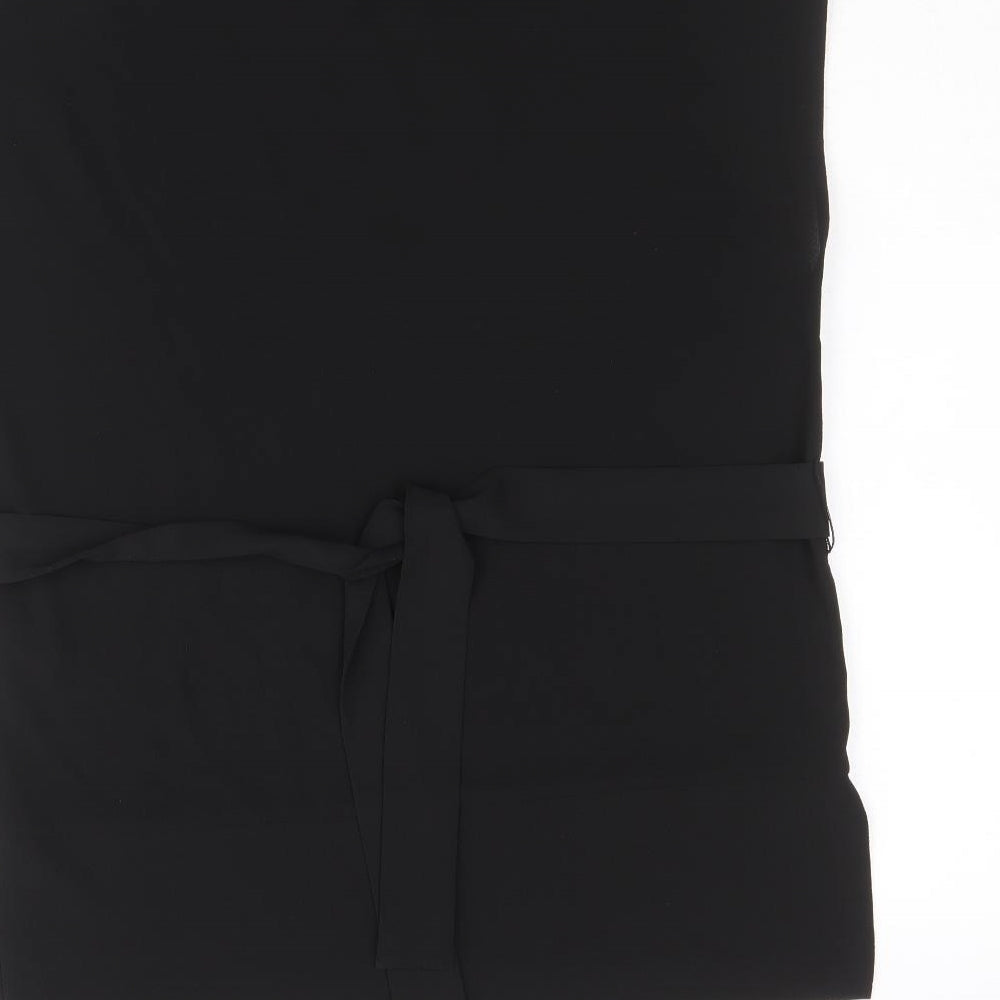 In Wear Womens Black Polyester Basic Tank Size 6 V-Neck