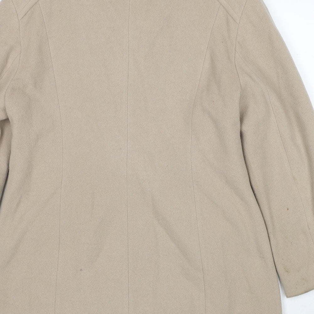 Klass Womens Beige Jacket Size 10 Zip