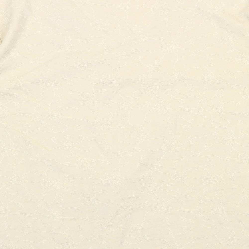 Mackays Womens Yellow V-Neck Polyester Pullover Jumper Size 14