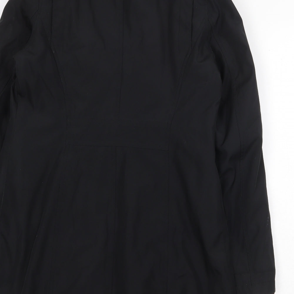 M&Co Womens Black Jacket Coat Size 10 Zip