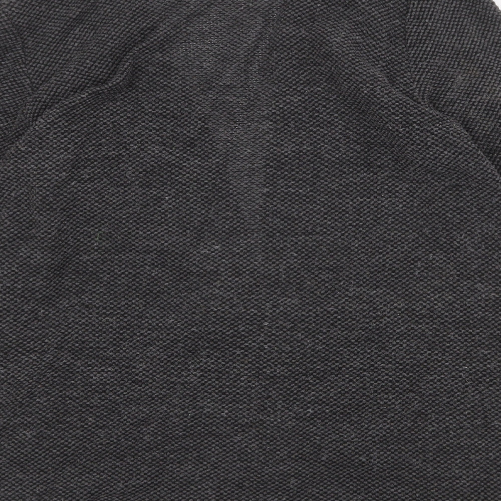 Fransa Womens Grey Geometric Jacket Size M