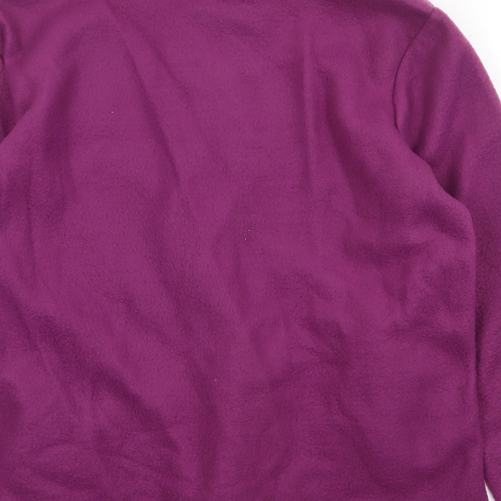 Anne de Lancay Womens Purple Jacket Size L Zip