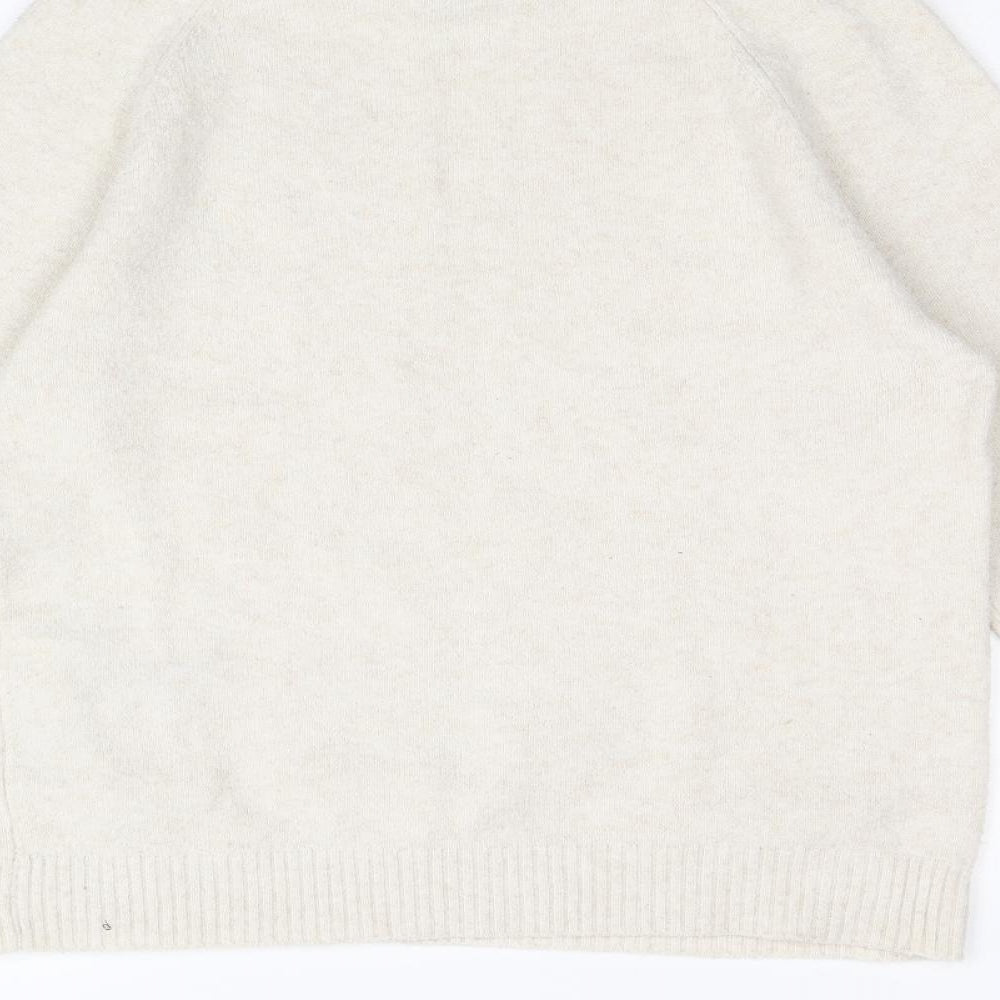 Vera Moda Womens Beige Round Neck Polyester Pullover Jumper Size S