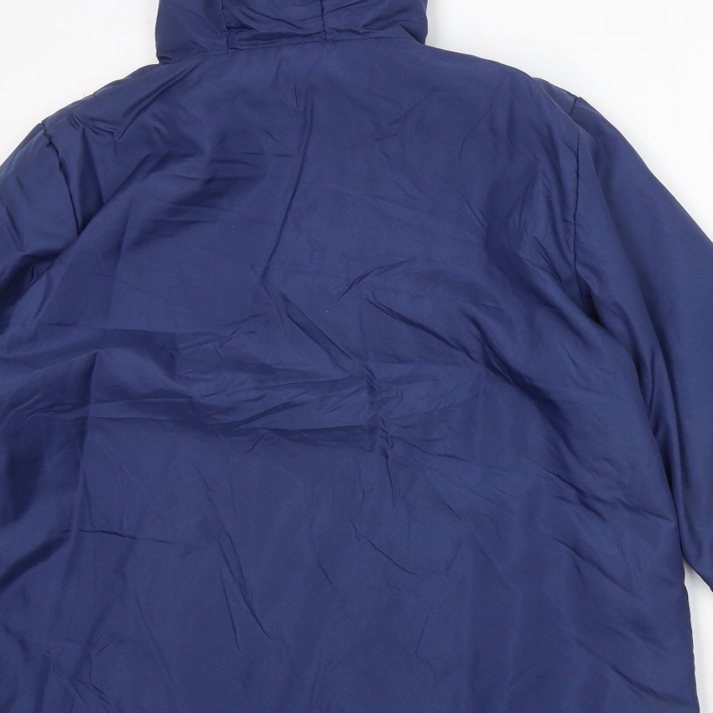 Anne De Lancay Womens Blue Jacket Size L Snap