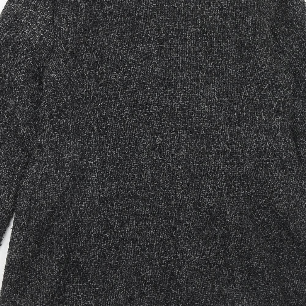 Gharani Strok Womens Grey Jacket Coat Size 12 Button
