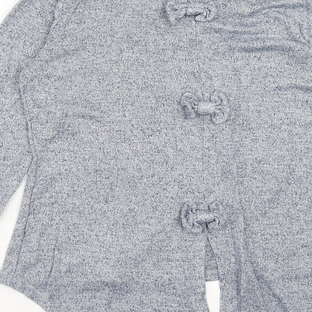 Izabelle London Womens Blue Crew Neck Viscose Pullover Jumper Size 8 Pullover