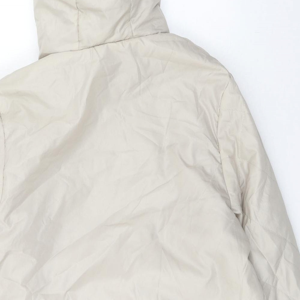 Anne De Lancay Womens Beige Jacket Size M Zip